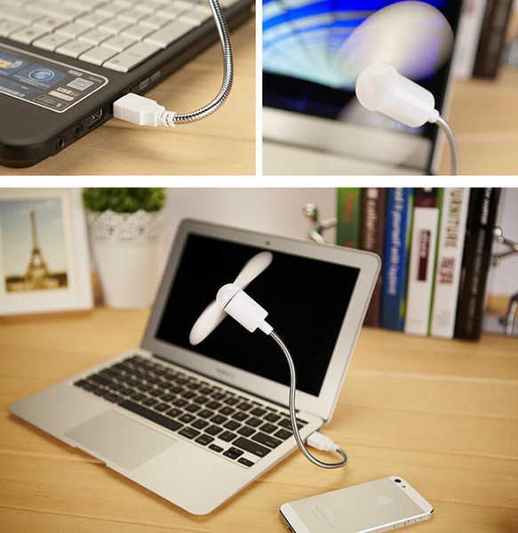 Summer Mini USB fan portable laptop fan creative charging treasure snake fan 2018