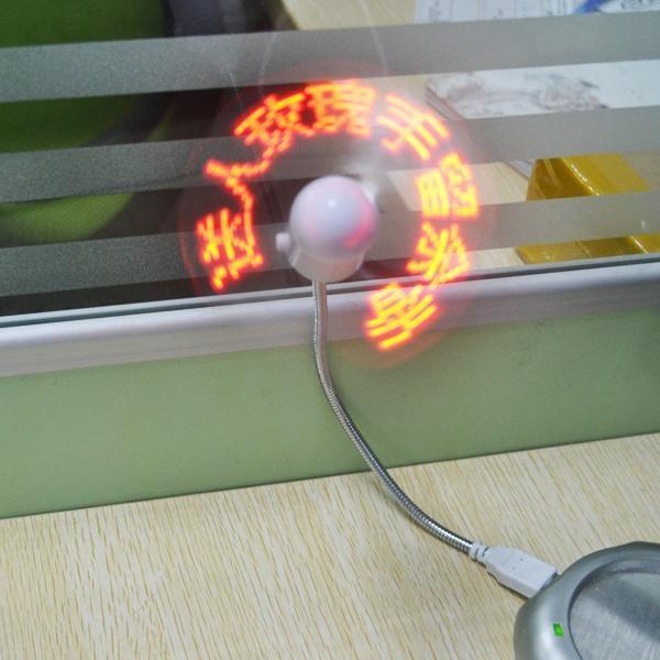 DIY Flexible USB LED Light Fan Programming Any Text Editing Creative Reprogramme Character Advertising Message Greetings