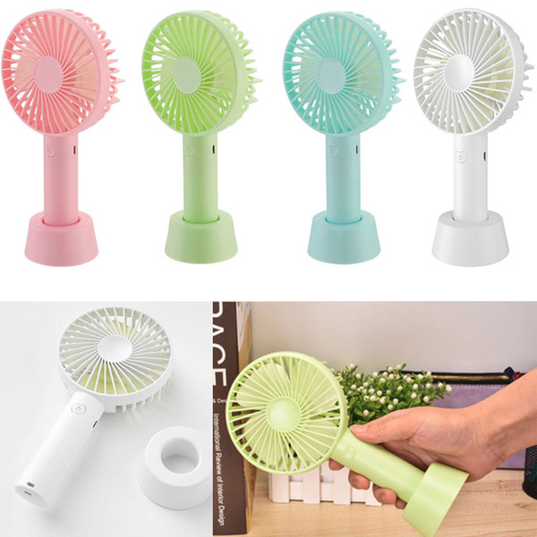 Mini Portable Hand-held Fan Cooler USB Rechargeable Desktop Cooling Fan Air Conditioner for Summer Home Office Travel Retail Package