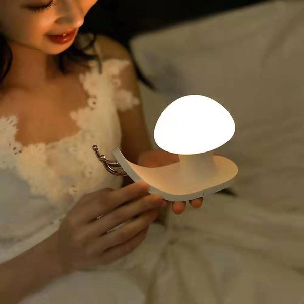 Lovely Cute Snail LED Lamp Wireless Touch Sensor Silicone Children Kids Baby Bedside Decoration Christmas Night ight