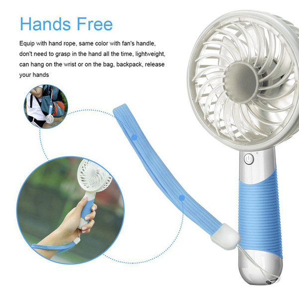 Mini Portable Handheld Fan With Rechargeable Battery Cooling USB Sport Fan Desktop Tablet Fan for Home Office Outdoor