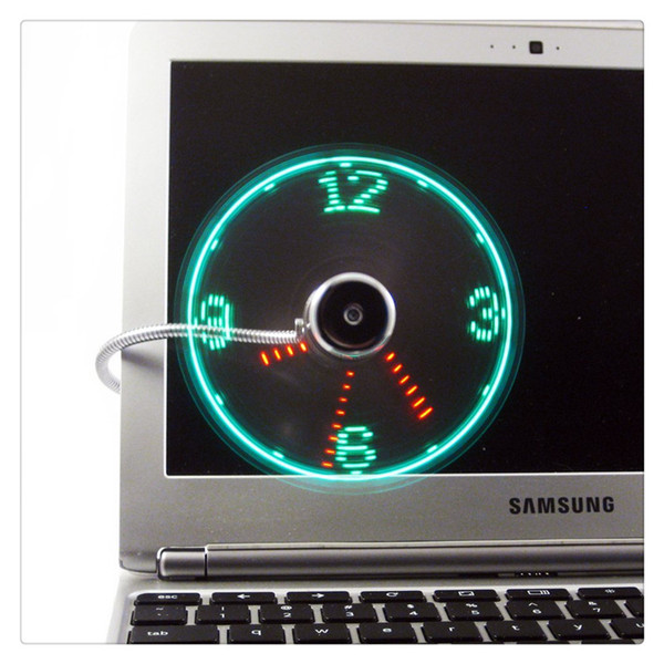 Vodcart USB LED Fan Clock Great office Gift or Gadget Giveway With Soft PVC fan blades