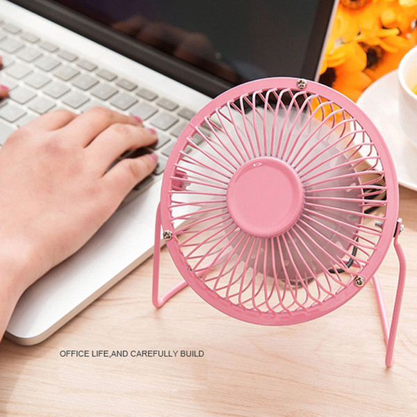 10pcs Portable mini USB fan for phone computer 360 rotatable small metal fans universal USB Fans