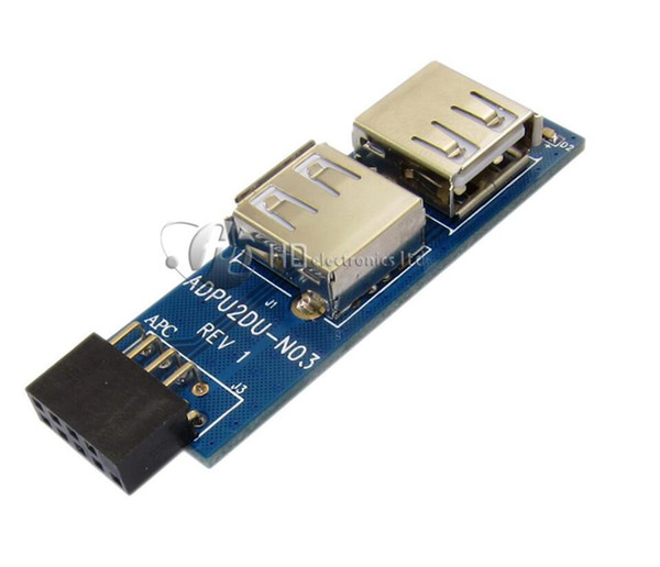 9pin USB2.0 pin header to Dual USB2.0 A Female port Left and Right Ports