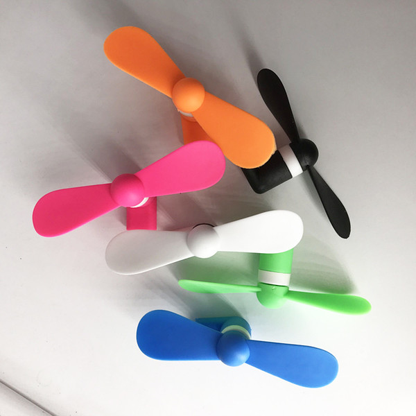 2018 Mini Cool Micro USB Fan Mobile Phone USB Gadget Fans For i5 i6 i7 Samsung Android OTG Phone Wholesale 100pcs DHL