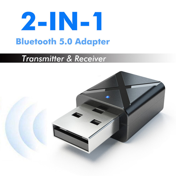 2020 new USB Bluetooth transmitter receiver 2-in-1 wireless audio adapter 5.0 TV computer car