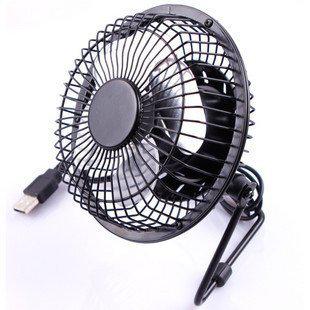 USB 360-degree Rotating PC USB cooling fan pure metal Mini 4 inch Desktop Office Students Small Household Cooling Fan