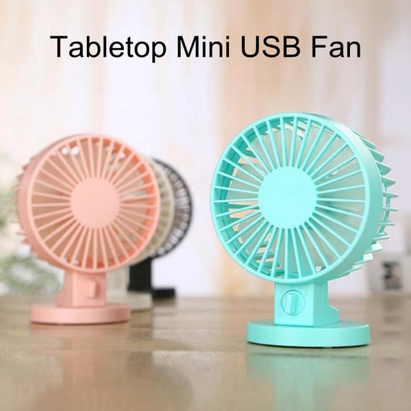 TCT 1pc Portable Ultra-quiet Double Vanes Tabletop Mini USB Fan Ultra-quiet Mini Silent Desktop Fan Home Office Electric Air Cooler