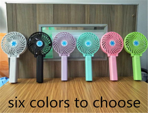 Handy Usb Fan Foldable Handle Mini Charging Electric Fans Snowflake Handheld Portable For Home Office Gifts RETAIL BOX