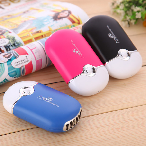 Mini Fan Portable HandHeld Desk Air Conditioner Humidification Cooler Cooling Bladeless Fan For Home Office Air Appliance Machine Pocket