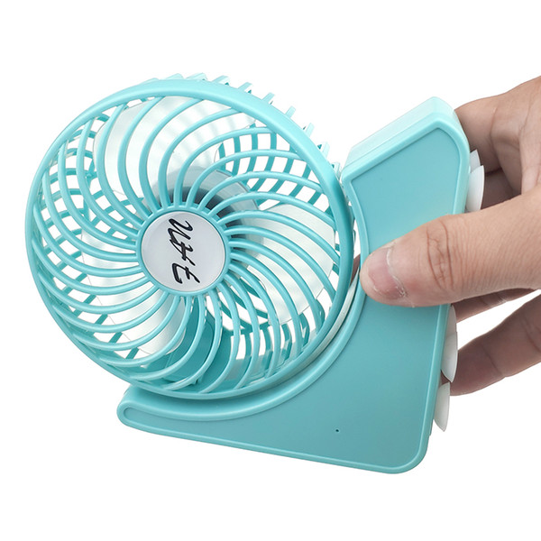 Portable Rechargeable Folding Fan with Lithium Battery USB Charging Cool Removable Rotating Handheld Mini Outdoor Fans Pocket Folding Fan