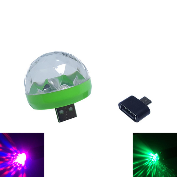 USB Mini LED Night Light Color Changed by Sound Music Magic Lights LED Lamp RGB Bulb for Parties Decorating