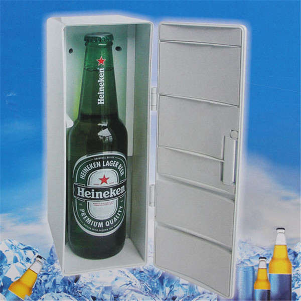 Wholesale- Portable Cooler/Warmer Fridge Refrigerator Mini Fridge Beverage Drink Cans USB Fridge Cooler Power for Laptop PC USB Gadgets