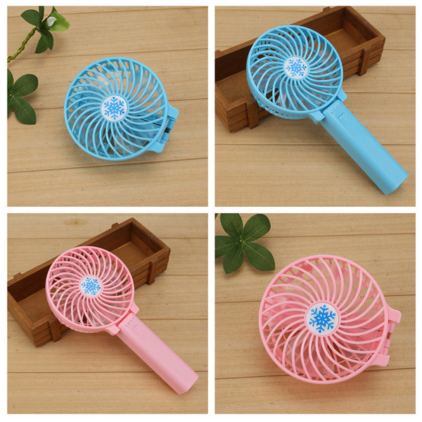 2018 Handy Mini Portable Outdoor Electric Fans Handheld Foldable Fan With LED Lights Wireless USB with Battery Rechargeable