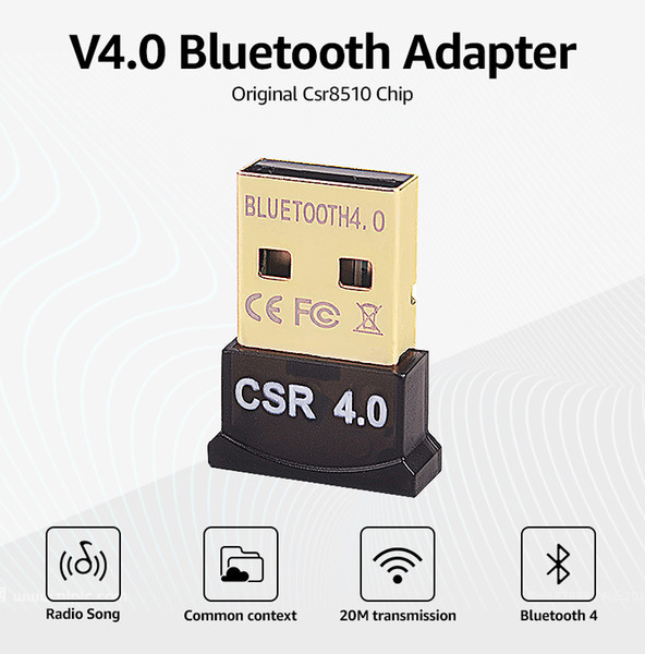 Wireless USB Bluetooth Adapter V4.0 Bluetooth Dongle Music Sound Receiver Adaptador Bluetooth Transmitter for Computer PC Laptop