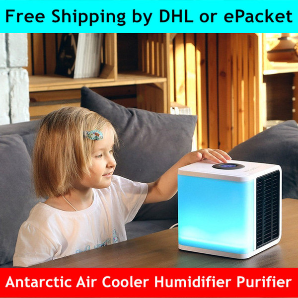 2rd Generation Antarctic Air Cooler 7 Colors Mini Air Conditioner LED LCD Timer USB Cooler Fan Air Cooling Fan Dubai Australia Africa Summer