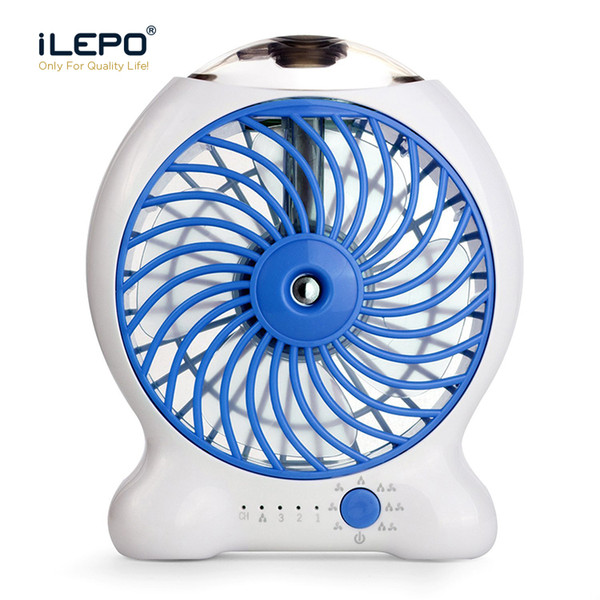 Mini Water Mist Cooling Fan With 1200mAh Rechargeable 18650 Battery 25ml Water Tank Portable USB Spray Fan 3 Level Strong Wind Power