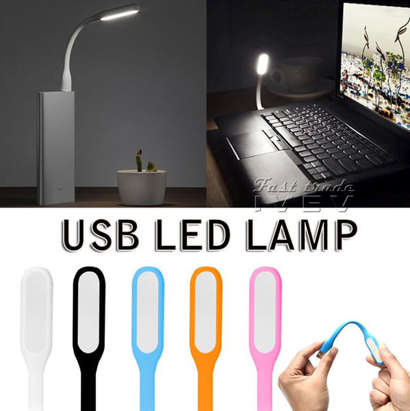 NEW 2017 Flexible Portable Mini USB Port LED Night Light Glow Bright Reading Table Lamp For Power Bank Computer Nightlight Free Shipping