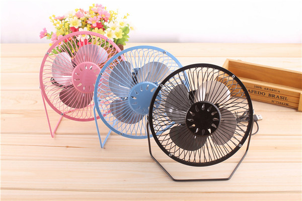 USB desktop fan 6 inch plug-in small fan student dormitory iron desk mini electric fan