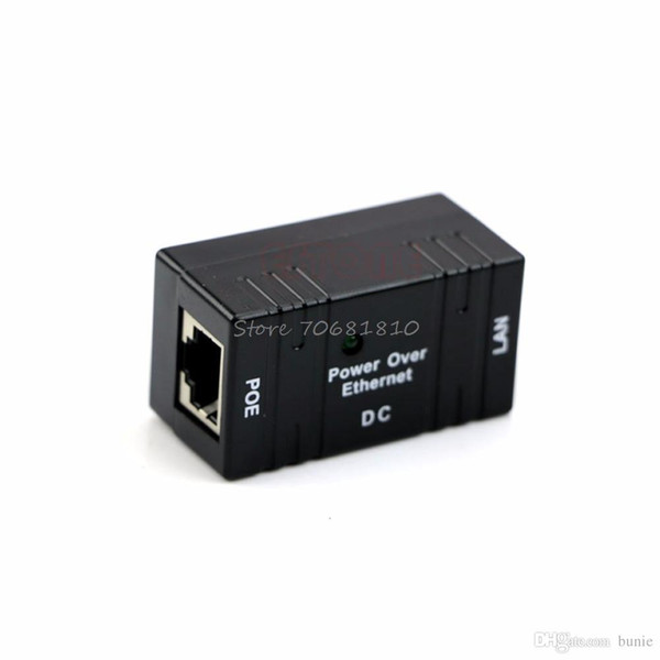 Wholesale- For Passive PoE Injector Splitter Adapter over Ethernet For Camera IP LAN Network AP #R179T#Drop Shipping