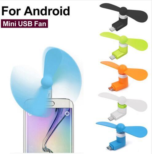 Portable Xiaomi Mini Micro USB type C Cool Flexible Fan Mobile Phone Gadget Cooler For iphone XS MAX XR X 8 plus DHL