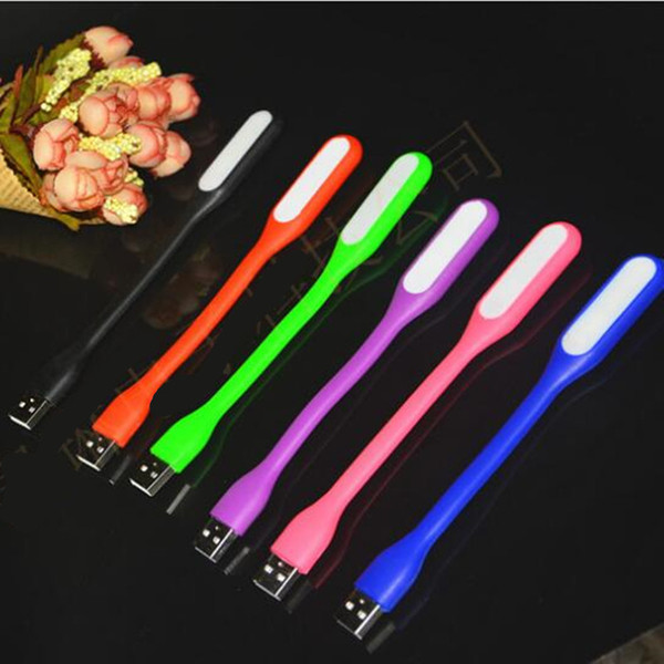 LED lights USB Lamp Candy Color Flexible Mini LED Light For Tablet PC Power Notebook power bank USB light Outdoor GSZ250