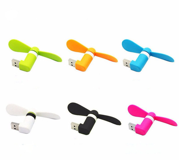 1000PCS/Lot Mini OTG Portable Rotating Fan Cooler Adapter For Android Phones For Power Bank