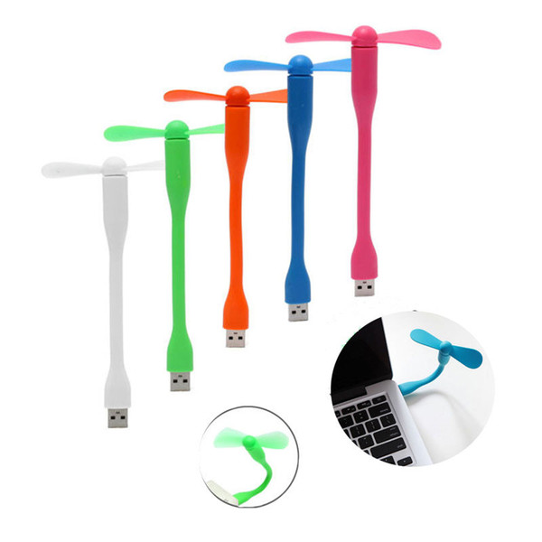 Portable Flexible Mini USB Fan Bendable Removable USB Gadgets Low power for Powerbank PC Laptop Notebook