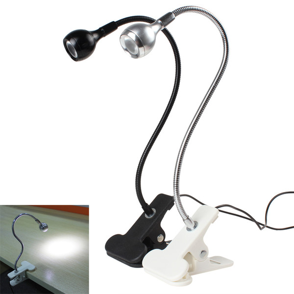 Flexible Goose Neck USB LED Lamp Table / Desk Light with Clip & On / Off Switch EGS_379