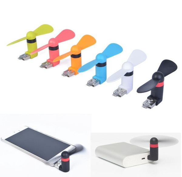 cheap Android pin8 USB Fan Multi-function Xiaomi 2th Micro USB MINI Portable Fan For Android Smart Phone Laptop Desktop with retail DHL Free