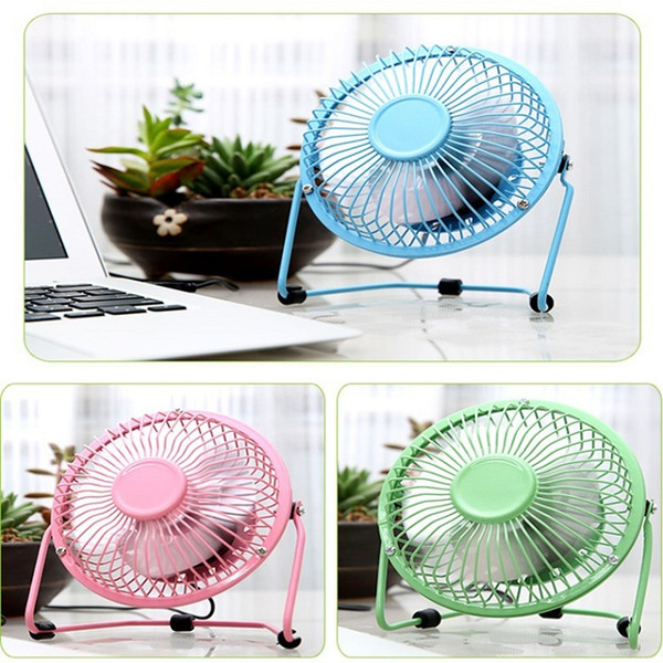 MOQ:100PCS Hot sale USB Mini metal Fan 360 Rotate Mute Radiator Fan Portable Cooler Cooling Desktop Power PC Laptop Desk Fan