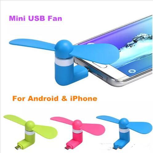 New Mini Cool Micro USB Fan Mobile Phone USB Gadget Cooler Fan Tester Cell phone For type-c Samsung s9 s8 plus DHL