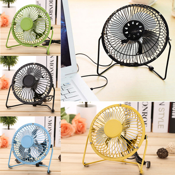 4 inch Mini USB Fan Portable Cooler Table Desk USB Cooling Fans Personal Gadgets Super Mute Silent For Notebook PC Laptop