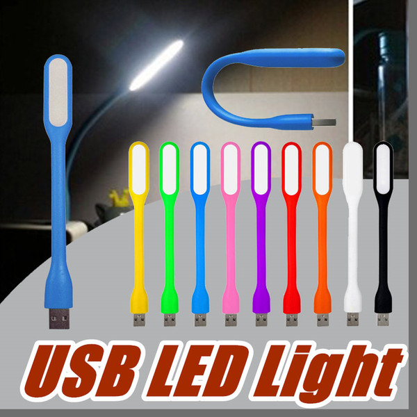 2018 USB LED Lamp LED Light Portable Flexible Bendable Xiaomi USB Light for Notebook Laptop Tablet Power Bank USB Gadets L301 Free Shipping