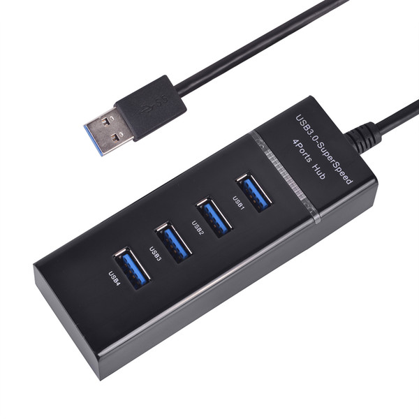 Mini USB3.0 HUB 5Gbps 4 Ports Micro USB 3.0 HUB USB Splitter Adapter Super Speed High Quality Computer Peripherals White/Black