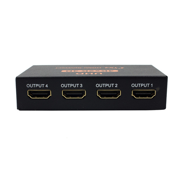 Ultra HD 4K 4 Port HDMI Splitter 1x4 1080P 3D Hub 1 In 4 Out 3.2Gb data rate TMDS clock up to 320Mhz