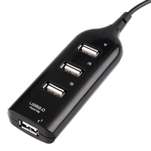 50pcs/lot *Mini High Speed 4 Port USB 2.0 HUB 60cm cable Adapter For Laptop PC Computer Laptop Peripherals Accessories