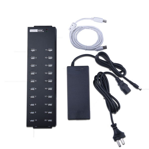 Charging station Compatible With All Qualcomm Quick Charging Phones 20 port USB 2.0 hub from Sipolar Manufacturers