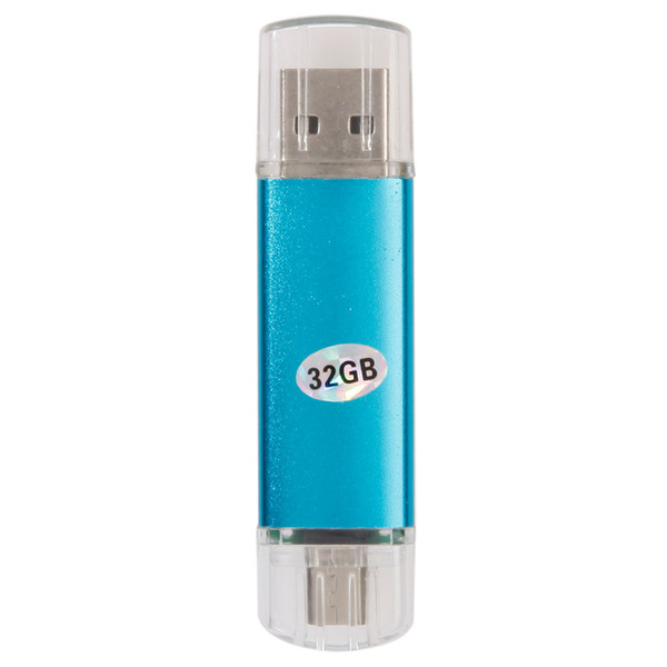 The 32GB USB 2.0 Micro USB OTG Flash Drive for Smartphone features and micro USB interfaces. It can be used not only on computers but also o