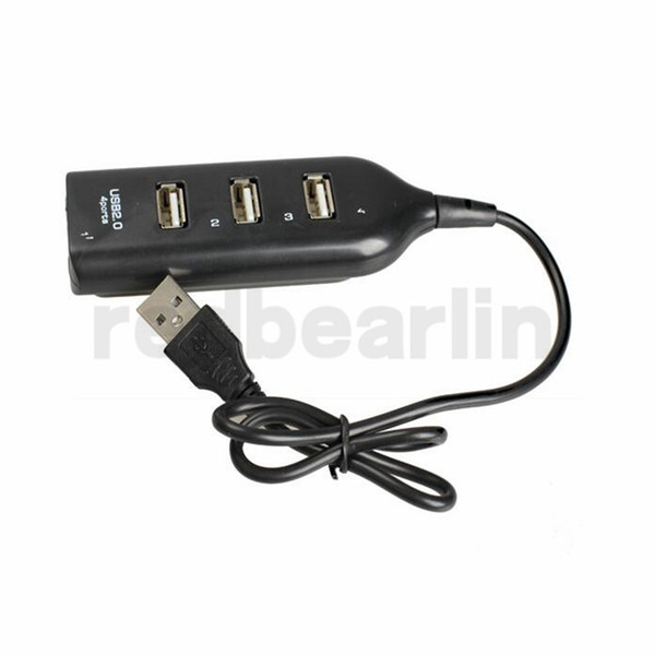 4 Port Mini USB 2.0 HUB High Speed charger cable Adapter For Laptop PC Computer charger for iphone 5 6 7 samsung USB Hubs