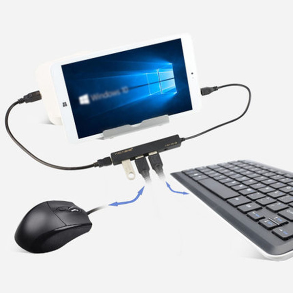 ACASIS H027 Mobile Tablet PC Charging Cable OTG Micro USB HUB 3Ports Simultaneous Charging Power Transmisson Cable