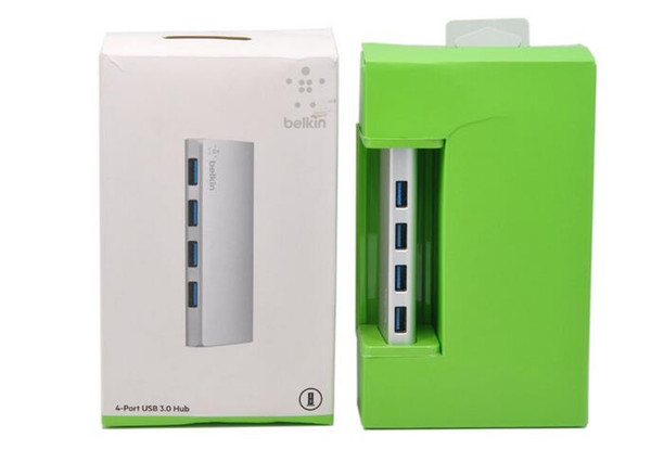 For Belkin 4-Port Hub with 3-Foot USB 3.0 Cable 900mA 10x faster than USB 2.0 5 Gbps transfer speed F4U073