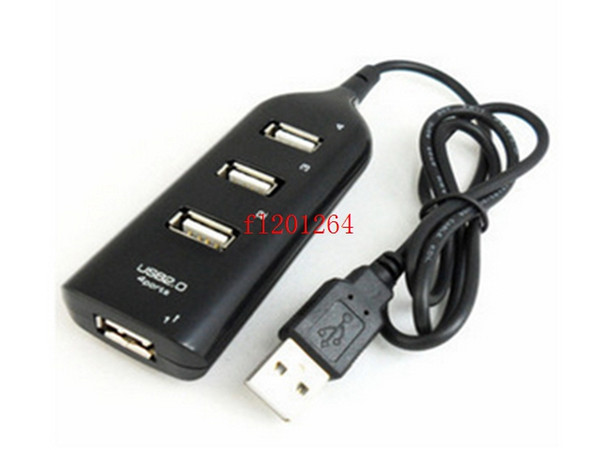 300pcs/lot Free Shipping Cheaper price 4 Port USB 2.0 Multi HUB Splitter Expansion Desktop PC Laptop Adapter R4