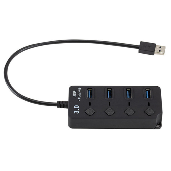 USB 3.0 Hubs 4-port HUB with keypad switch 4HUBS usb3.0 1-4 USB 3.0 cable divider Multi-port 4 Super Speed for charging and data transfer