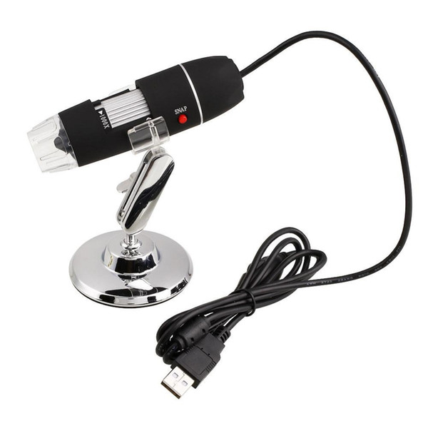 Mini Camera 2MP 1000X 8LED USB Digital Microscope Zoom Video Camera Magnifier +Stand Microscope Microscopes