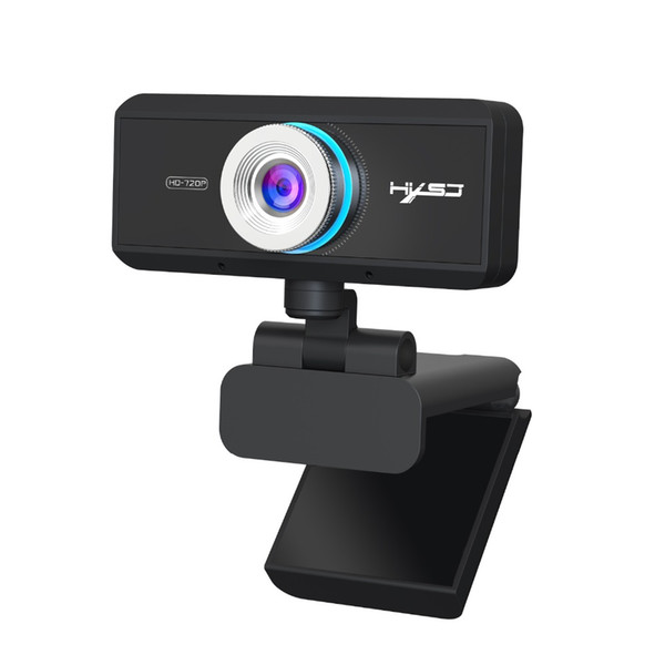 HXSJ S90 HD webcam 720P web cam 360 degree rotating PC camera video call and recording with noise reduction microphone for PC