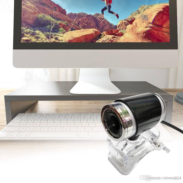 Black USB HD Webcam Web Cam Camera CMOS 360 Degree for Computer PC Laptop Desktop