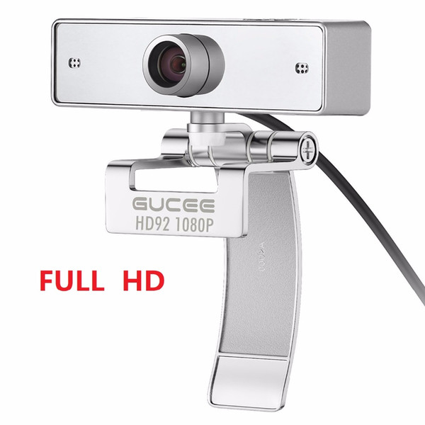 Webcam 1080P, GUCEE HD92 Web Camera for Skype with Built-in Microphone 1920 x 1080p USB Plug and Play Web Cam, Widescreen Video