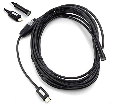 YesGoShop 1M 6 LED MICRO Android USB Waterproof Endoscope Borescope Snake Inspection Video Camera 7.0mm