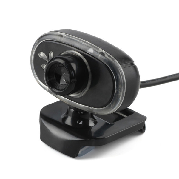 Basix 360 Degree Rotation USB Webcam HD Web Camera with Microphone MIC For PC Computer web camera Clip-on Sound Absorbing MIC